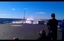 Warship Crash Stop...Mind blowing view_ with Gas turbine & Water jet !!