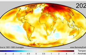 Rok 2020 globalnie drugi najcieplejszy w historii pomiarów instrumentalnych