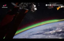 Kosmonauta nagrał zorzę polarną z pokładu MSK