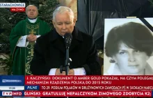 Kaczyński po mszy za jego matkę mówił o "Taśmach Amber Gold"
