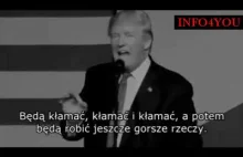 Donald Trump MOCNE przemówienie dot. elit i mediów I INFO4YOU