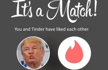 Popierasz Trumpa? Dostaniesz bana na Tinderze!