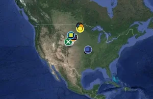 Interaktywna mapa z silosami z bronią atomową w USA