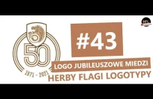 Herby Flagi Logotypy #43 | Logo jubileuszowe Miedzi Legnica (50-lecie)