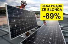 Cena prądu ze słońca spadła o 89% w ciągu dekady.