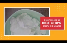 5 Minutes Crispy Rice Chips! Shorts Recipe #2