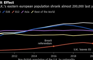 Imigranci z Europy Wschodniej opuszczali Wielką Brytanię na kilka miesięcy...