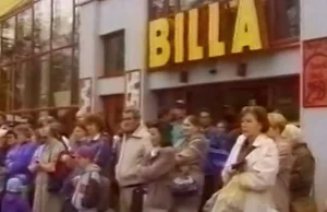 Otwarcie supersamu BILLA w Sopocie 1997: Tłumy klientów, promocje, opinie[VIDEO]