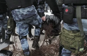 Protesty w obronie Nawalnego: Zatrzymano ponad 3 tys. osób
