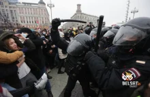 W Moskwie 40 tys. protestujących na akcji solidarności z uwięzionym Nawalnym