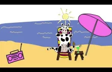 Crazy COW during beach vacation | Hilarious| Funny #cartoon #weeecartoon #cow