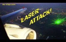 Samolot zaatakowany laserem