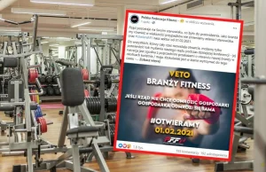 Branża fitness nie zamierza dalej czekać! "Odmrażamy gospodarkę"