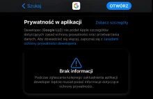 Google nie zaktualizowało aplikacji na iOS od wprowadzenia etykiet prywatności