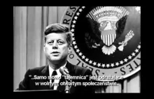 Prezydent Kennedy o tajnych stowarzyszeniach i światowym spisku