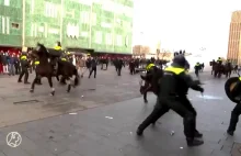 Holandia - bliskie spotkanie policjanta z glebą