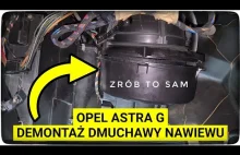 Opel Astra G: demontaż dmuchawy nawiewu wentylatora - disassembly of the fan