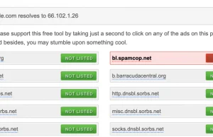 Spamcop zapomniał odnowić domeny i blokuje wszystkie serwery pocztowe