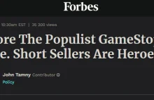 Ignore The Populist GameStop Hype. Short Sellers Are Heroes