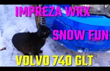 Sposób na urwany odpowietrznik | SUBARU IMPREZA WRX & VOLVO 740 GLT snow fun