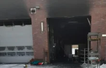 Bytom: Strażacy gasili pożar w swojej strażnicy.