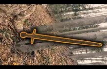 Średniowieczny miecz prosto z lasu!!