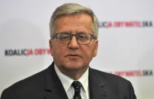 Bronisław Komorowski zaniepokojony sytuacją w PO