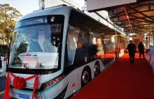 Chińczycy zaprezentowali tramwaj na oponach wraz z linią opartą na...
