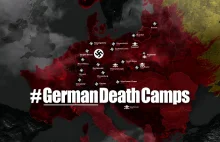 Mapa obozów koncentracyjnych zakładanych przez Niemców w całej Europie