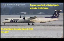 PLL LOT Dash-8 przerwany start w Katowicach, zapis rozmów ATC