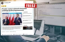 Mateusz Morawiecki zapowiedział stworzenie polskiego języka programowania?...