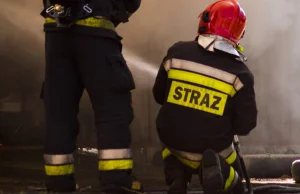 Ogromny pożar archiwum urzędu miasta w Krakowie