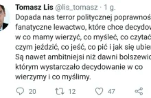 Piekło zamarzło. Tomasz Lis (nie żadna podszywka) krytykuje... lewactwo!