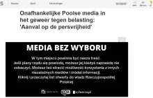 Holenderskie media o protescie medialnym w Polsce