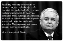Prezydent Lech Kaczyński o wolności mediów. 2008 rok