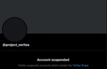 Twitter zablokował właśnie strone organizacji Project Veritas