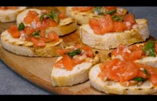 BRUSCHETTA z pomidorami i bazylią - szybki przepis na włoskie antipasto