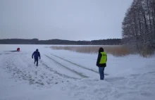 Video : Wjechał Land Roverem na zamarznięte jezioro – wrócił na piechotę
