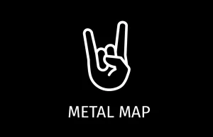 Mapa zespołów metalowych z całego świata.