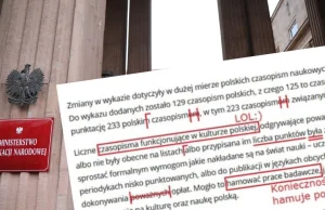 "Troska o jakość polskiej nauki", ale już nie o polski język. Masa błędów...