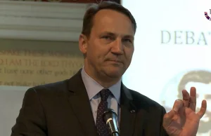 Sikorski: "Kiedy obecne tsunami miernoty odpłynie, trzeba zrobić weryfikację..."