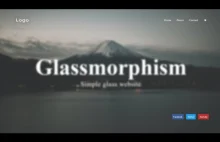 Glassmorphism Responsive Website From Scratch Html CSS & Javascript