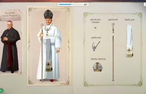 Ubierz sobie Jana Pawła II w papieskie szaty. Gra promowana przez MEN...