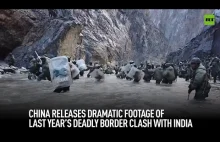 Film z zeszłorocznego starcia na granicy Chińsko Indyjskiej.