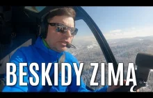 Ośrodki narciarskie w Beskidzie Śląskim i Małym widziane z helikoptera