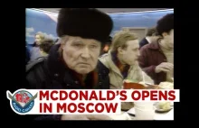 Otwarcie pierwszej restauracji McDonald's w Mokwie w 1990r.
