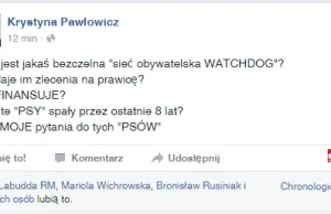 Pawłowicz o Watchdog Polska: PSY! Bezczelna sieć! Kto ich finansuje???
