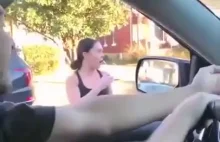 Kobieta myśli, że kierowca ją nęka