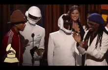 Sobowtóry Daft Punk odbierają nagrodę Grammy