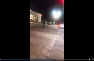 Strzelanina na stacji benzynowej i ucieczka BMW